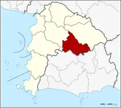 Karte von Chonburi, Thailand, mit Nong Yai