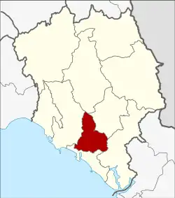 Karte von Chanthaburi, Thailand, mit Chanthaburi