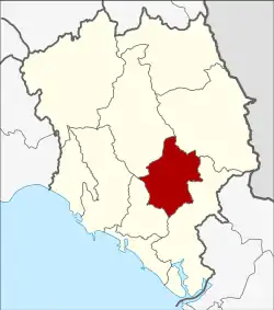 Karte von Chanthaburi, Thailand, mit Makham