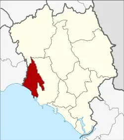 Karte von Chanthaburi, Thailand, mit Na Yai Am