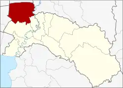 Karte von Chachoengsao, Thailand, mit Bang Nam Priao