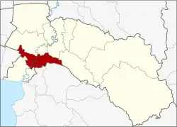 Karte von Chachoengsao, Thailand, mit Ban Pho