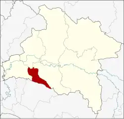 Karte von Prachin Buri, Thailand, mit Si Mahosot