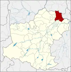 Karte von Nakhon Ratchasima, Thailand, mit Prathai