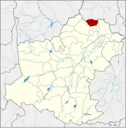 Karte von Nakhon Ratchasima, Thailand, mit Bua Lai