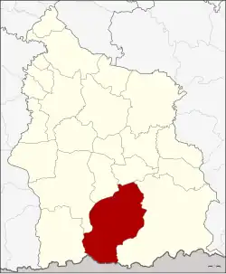 Karte von Si Sa Ket, Thailand, mit Khun Han