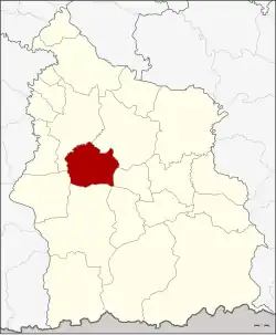 Karte von Si Sa Ket, Thailand, mit Wang Hin