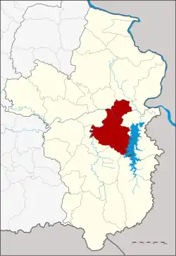 Karte von Ubon Ratchathani, Thailand, mit Phibun Mangsahan