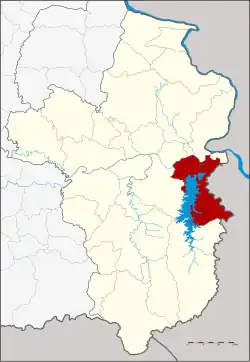 Karte von Ubon Ratchathani, Thailand, mit Sirindhorn
