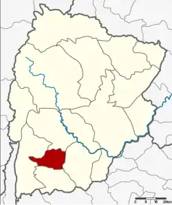 Karte von Chaiyaphum, Thailand, mit Sap Yai