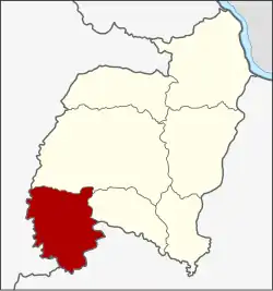 Karte von Amnat Charoen, Thailand, mit Hua Taphan