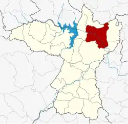 Karte von Khon Kaen, Thailand, mit Nam Phong