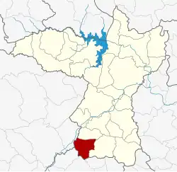 Karte von Khon Kaen, Thailand, mit Waeng Noi