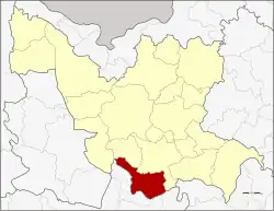 Karte von Udon Thani, Thailand, mit Non Sa-at