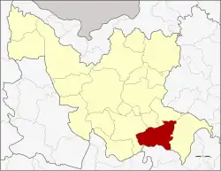Karte von Udon Thani, Thailand, mit Si That