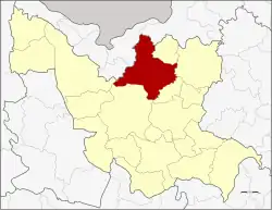Karte von Udon Thani, Thailand, mit Phen