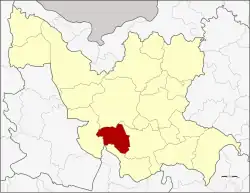 Karte von Udon Thani, Thailand, mit Nong Saeng