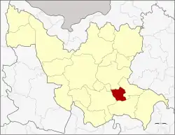 Karte von Udon Thani, Thailand, mit Ku Kaeo