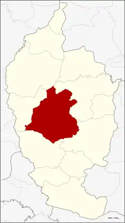 Karte von Maha Sarakham, Thailand, mit Borabue