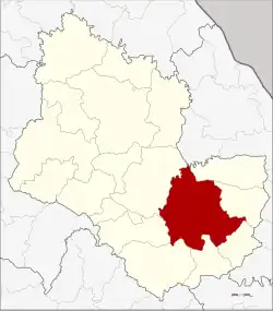 Karte von Sakon Nakhon, Thailand, mit Amphoe Mueang Sakon Nakhon