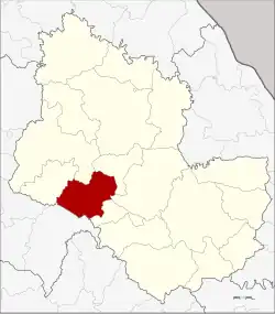Karte von Sakon Nakhon, Thailand, mit Waritchaphum