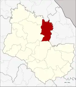 Karte von Sakon Nakhon, Thailand, mit Akat Amnuai