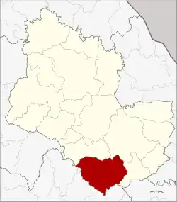 Karte von Sakon Nakhon, Thailand, mit Phu Phan