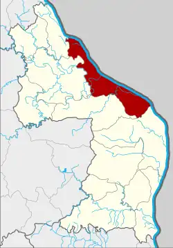 Karte von Nakhon Phanom, Thailand, mit Tha Uthen