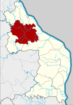 Karte von Nakhon Phanom, Thailand, mit Si Songkhram