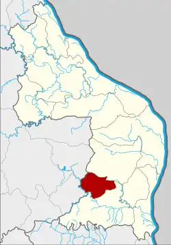 Karte von Nakhon Phanom, Thailand, mit Wang Yang