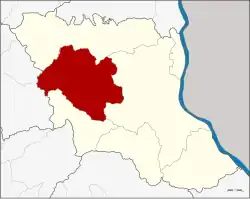 Karte von Mukdahan, Thailand, mit Amphoe Khamcha-i