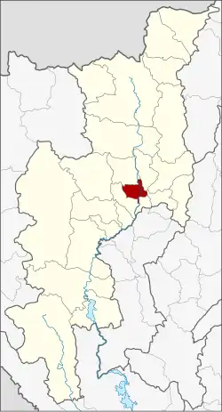 Karte von Chiang Mai, Thailand, mit Mueang Chiang Mai