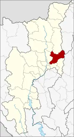 Karte von Chiang Mai, Thailand, mit Doi Saket