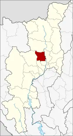 Karte von Chiang Mai, Thailand, mit Mae Rim
