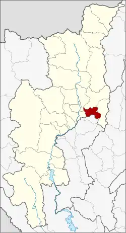 Karte von Chiang Mai, Thailand, mit San Kamphaeng