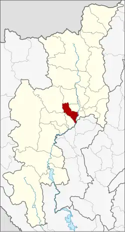Karte von Chiang Mai, Thailand, mit Hang Dong