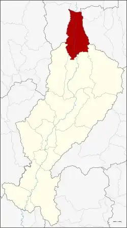 Karte von Lampang, Thailand, mit Wang Nuea