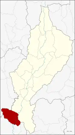 Karte von Lampang, Thailand, mit Mae Phrik
