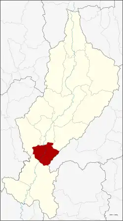Karte von Lampang, Thailand, mit Sop Prap