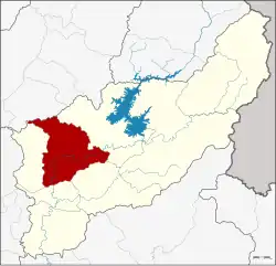 Karte von Uttaradit, Thailand, mit Mueang Uttaradit