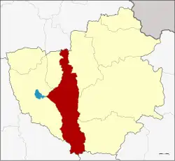 Karte von Phayao, Thailand, mit Dok Khamtai