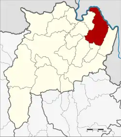 Karte von Chiang Rai, Thailand, mit Chiang Khong