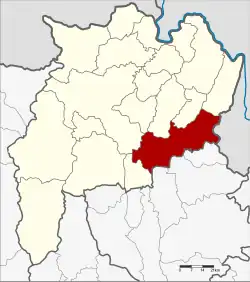 Karte von Chiang Rai, Thailand, mit Thoeng