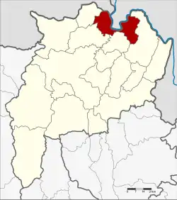 Karte von Chiang Rai, Thailand, mit Chiang Saen