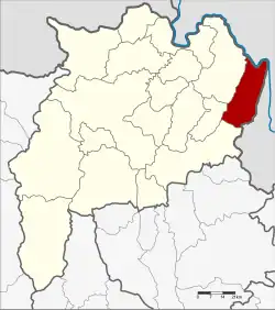 Karte von Chiang Rai, Thailand, mit Wiang Kaen