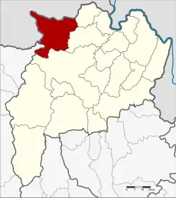 Karte von Chiang Rai, Thailand, mit Mae Fa Luang