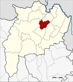 Karte von Chiang Rai, Thailand, mit Wiang Chiang Rung
