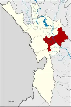 Karte von Tak, Thailand, mit Mueang Tak