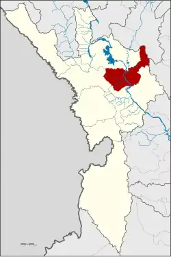Karte von Tak, Thailand, mit Ban Tak