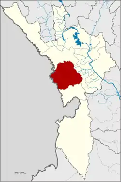 Karte von Tak, Thailand, mit Mae Sot